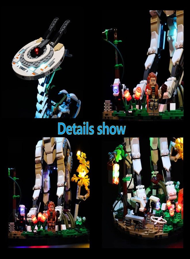 Kyglaring طقم إضاءة LED من Kyglaring متوافق مع مجموعة ليغو 76989، ملحقات إضاءة متوافقة مع Horizon Forbidden West: رقبة طويلة، مصابيح فقط (النموذج غير متضمن)، إصدار RC - Image 4